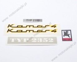 KOMAR 4 2352 ZESTAW NAKLEJEK